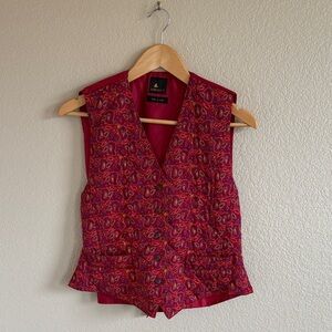 Paisley Red Women's Vest